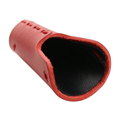 COPRIBECCO IN VERA PELLE CUCITO A MANO JAPAN - ROSSO (ZB-6J) - immagine 2